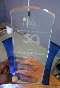 rivers state govt award plaque