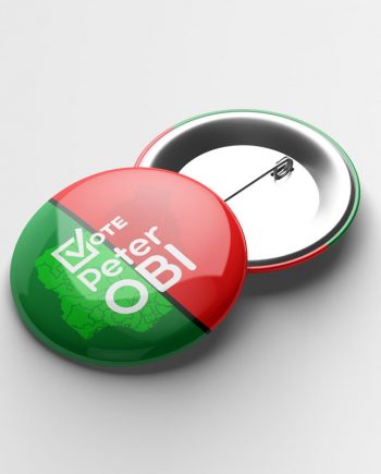 election campaign button badge